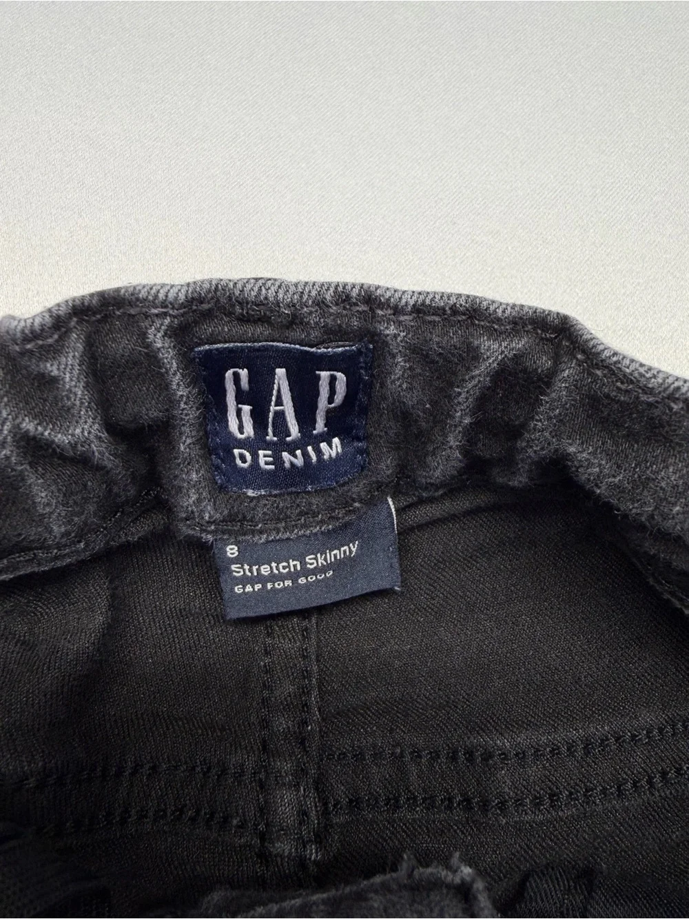 GAP Girls Stretch Skinny Jeans | Black Denim | GUC | Size 8